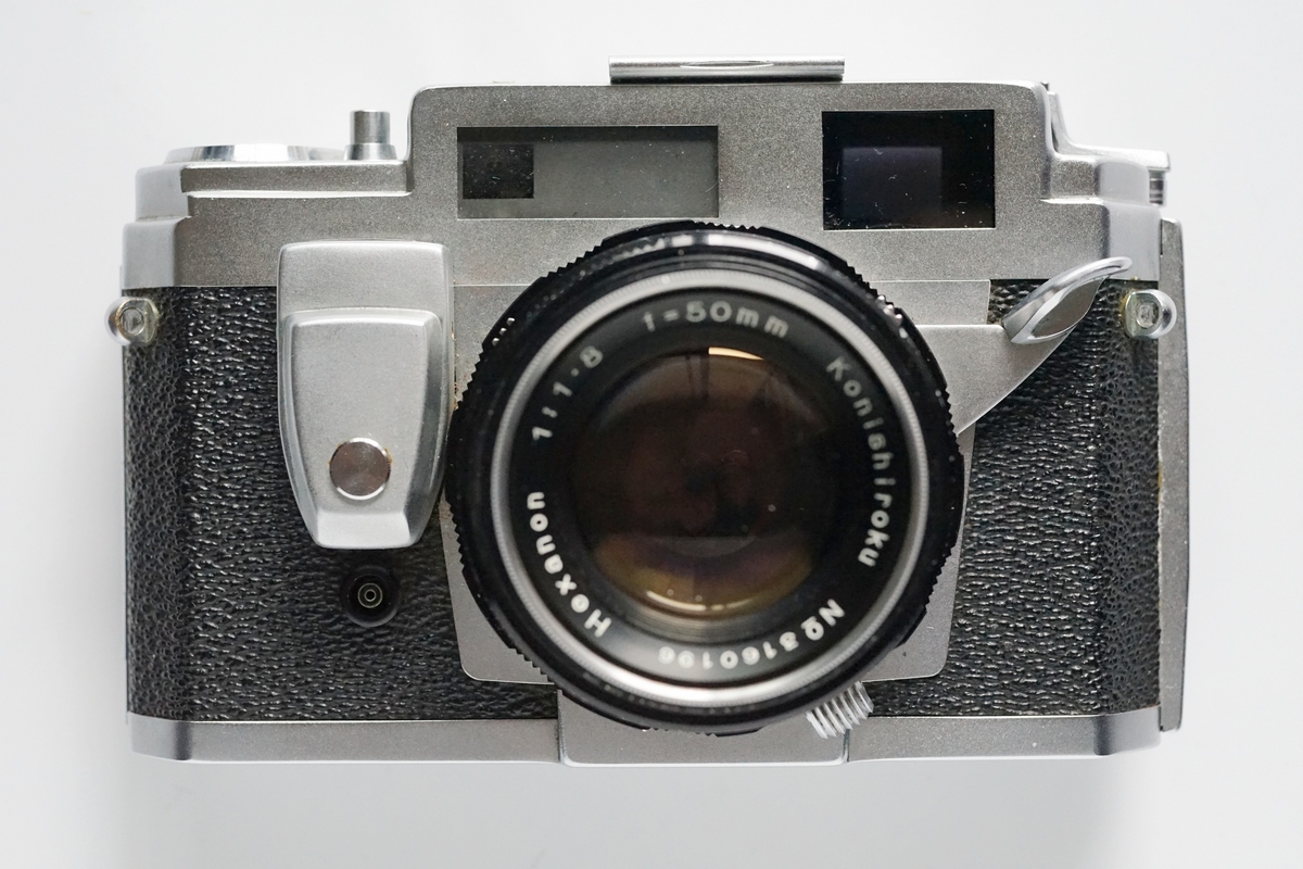 Full/ Half Frame Konica IIIM Rangedinder with Half Frame Adapter!